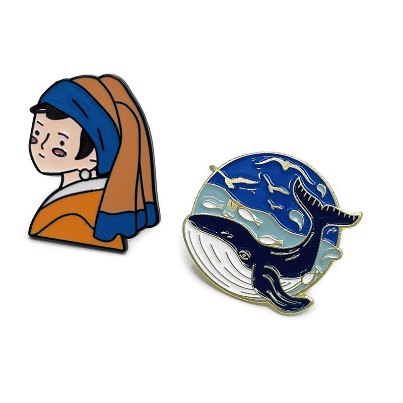 Custom Made Metal Hard Enamel Pins Metal Crafts Sets Customized logo Manufacturer Soft Enamel Lapel Pin Badges