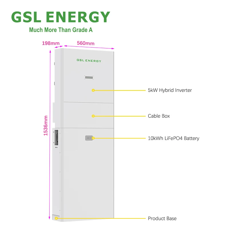 Инвертор GSL ENERGY Hyrid все в одном инвертор и литиевая батарея для хранения солнечных батарей 10 кВт кВтч 48 В 200 Ах 20 IP55