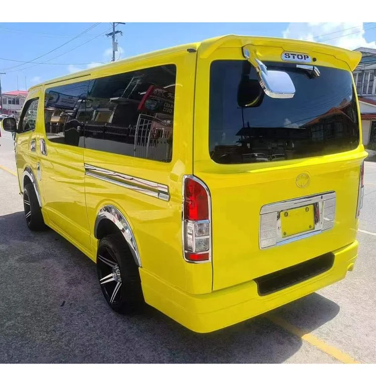 Car rear spoiler glass fiber used for hiace 2005-2018 KDH 200 narrow 1695 limited spoilers no painting