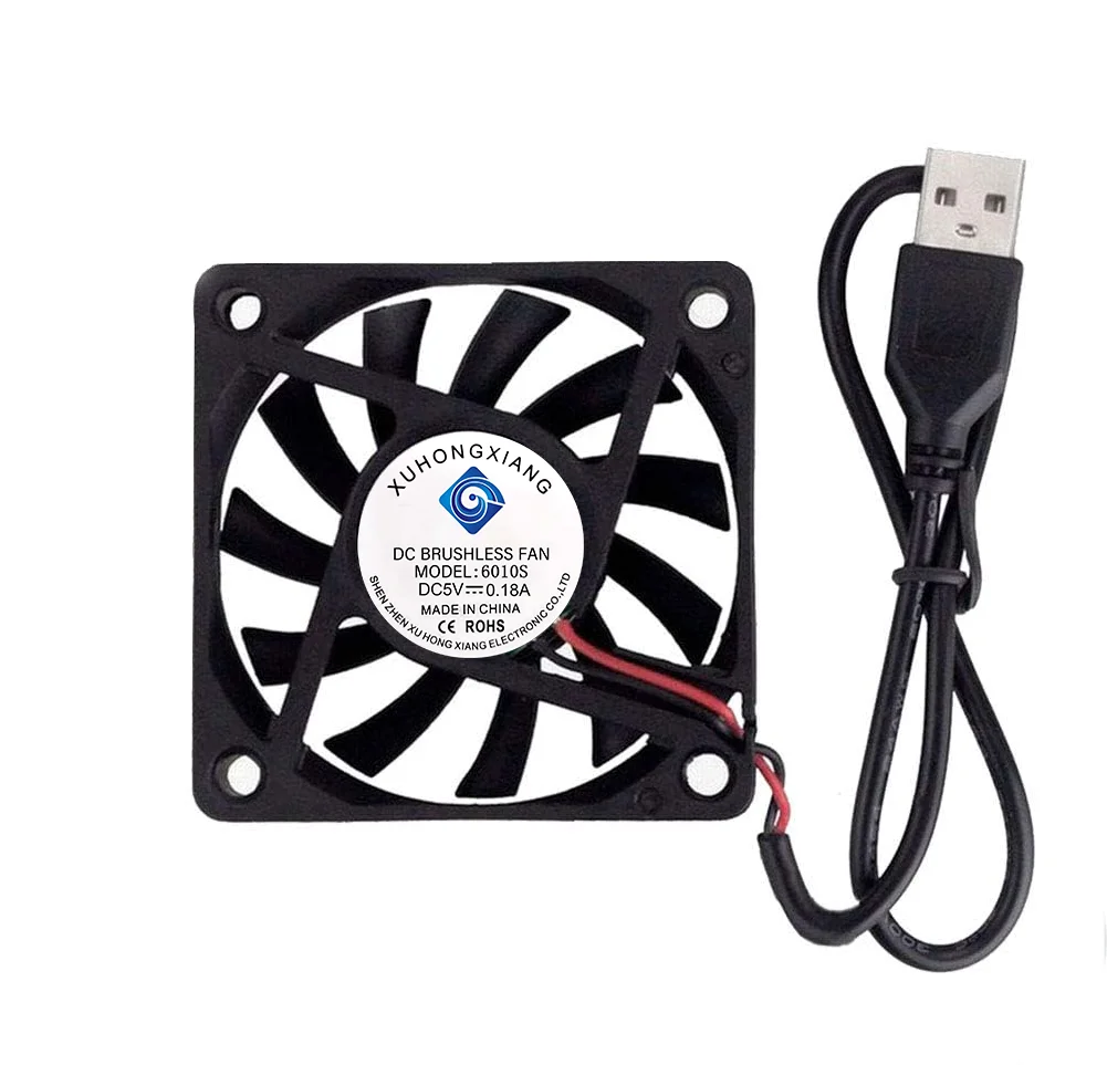 60mm x 10mm USB Fan 5V DC Brushless Cooling Fan