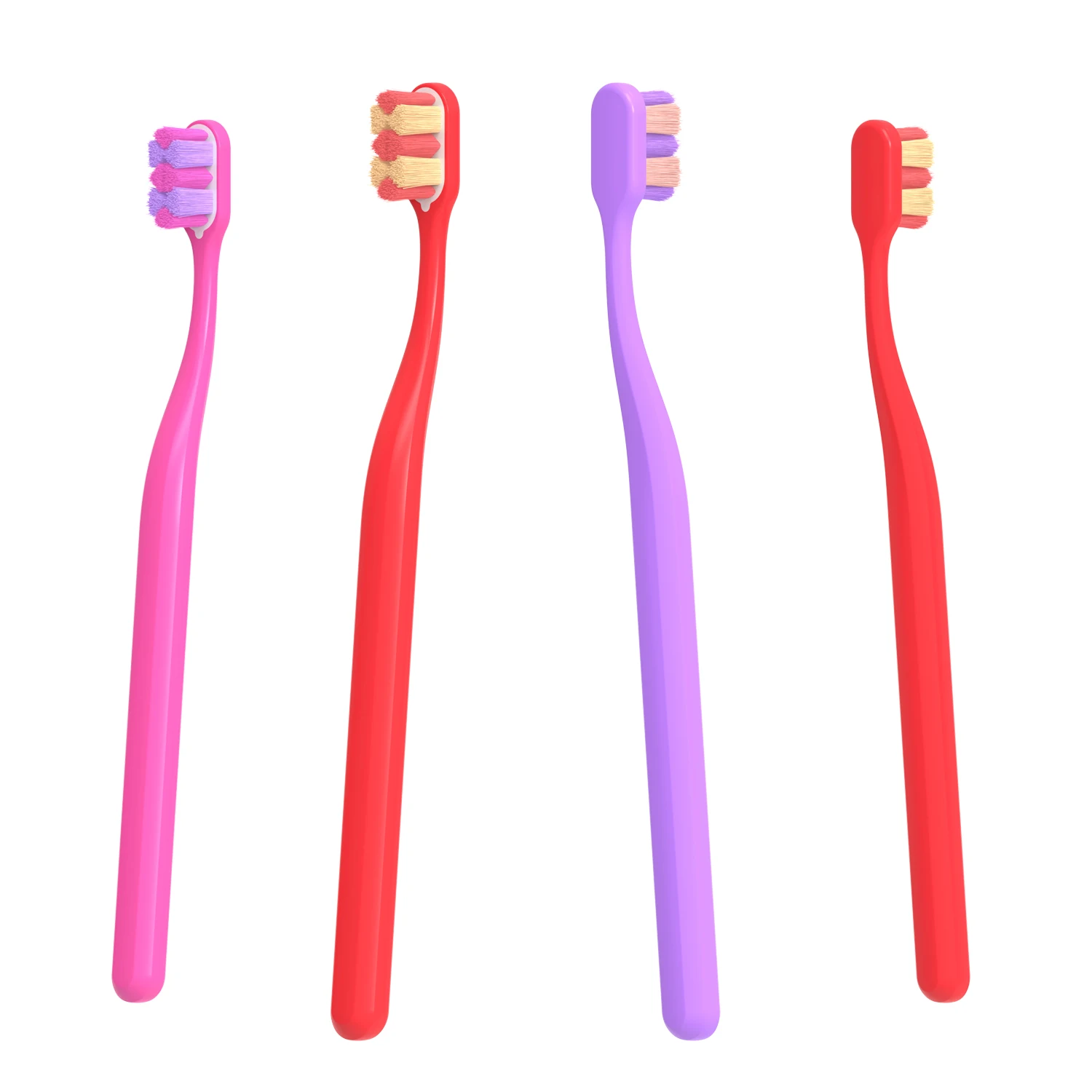Manual Adult Toothbrush Handle PP With Micro Nano Fiber Bristles Family Suit Pregnancy Manual Adult Toothbrush For Adult