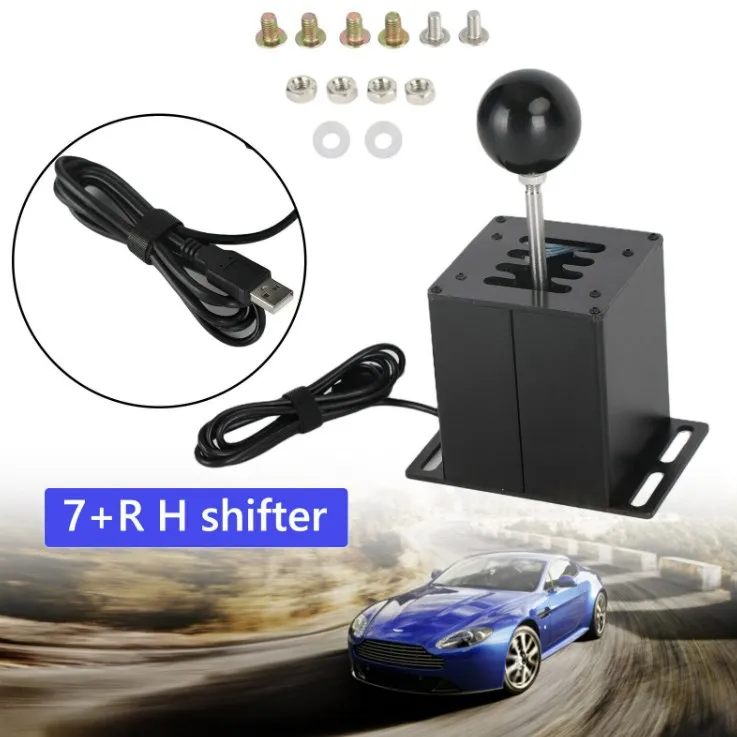 6+R 7+R Racing Game H Gear Shifter For Logitech G29  G27 G25 PC 64Bit Hall Sensor USB SIM Racing Rally Racing Games T300 T5