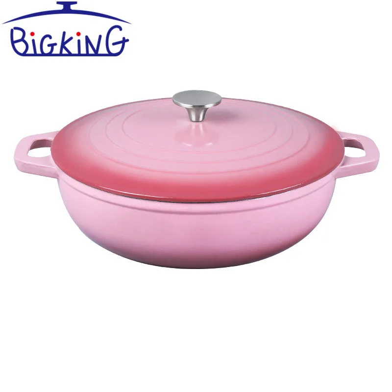 Casserole Dish with Lid, Induction Hob/Oven Safe Cast Iron