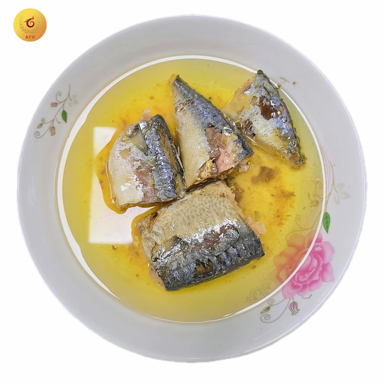 425G Factory Price Canned Mackerel in Natural Oil for Sale
