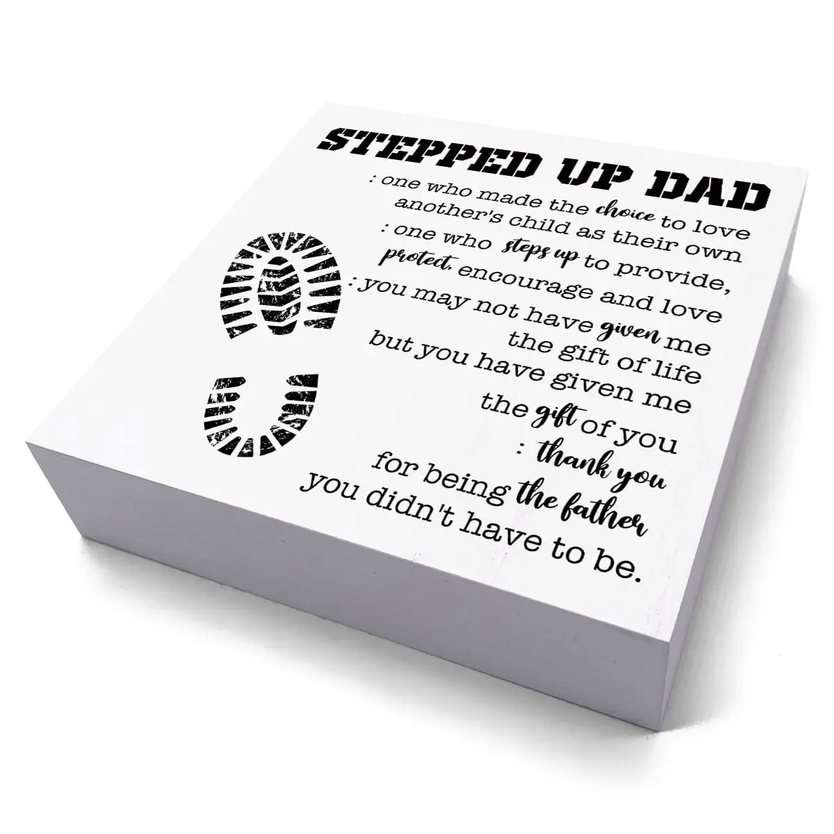 custom Birthday Gifts Fathers Day Christmas Desk Decor Wooden Box Sign decor wooden ornament christmas gifts