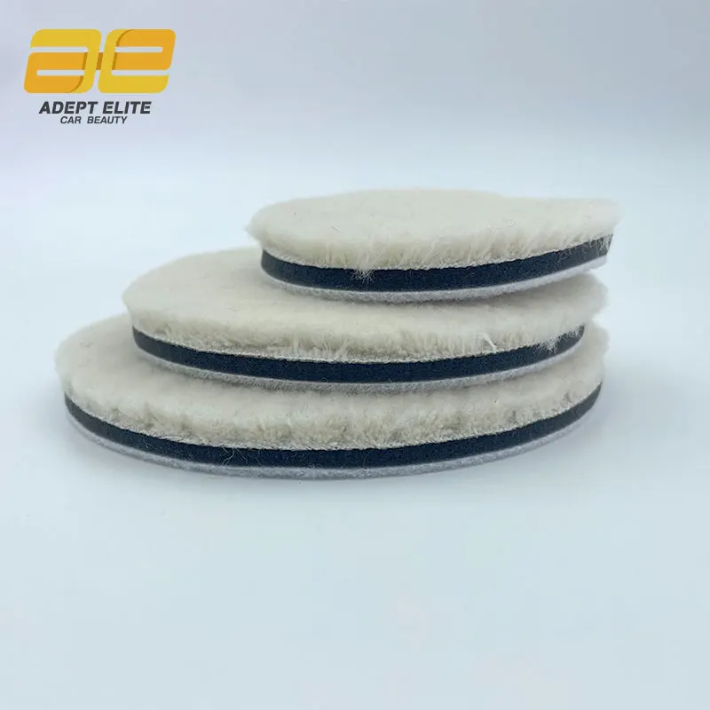 Coarse wool 3 4 5 inch durable heavy cutting remove scratch japan polishing pad buffing wool pad