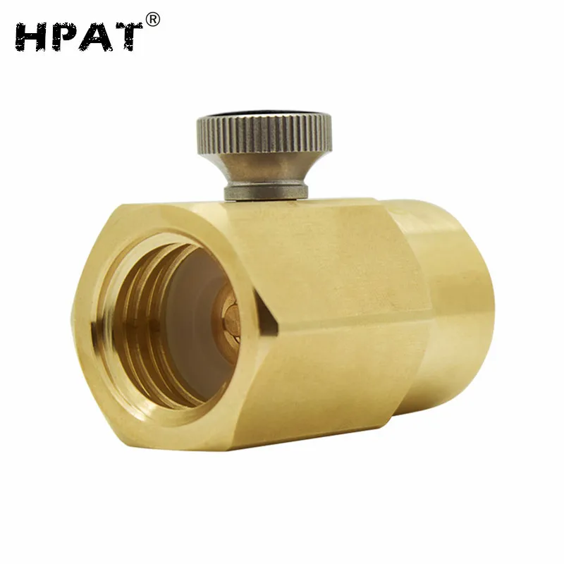 Cylinder Refill Adapter Bleed Valve Used With CGA320/W21.8 Connector For Soda Maker