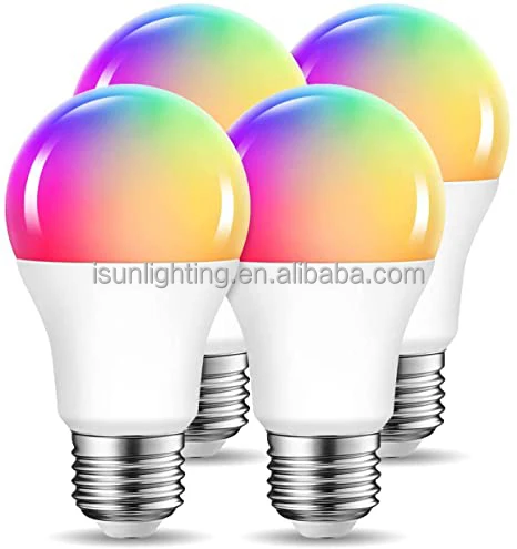 Smart RGB CCT Bulb Light 9W 12W 15W E27 E26 Tuya wifi beacon smart control A60 A70 bulb light