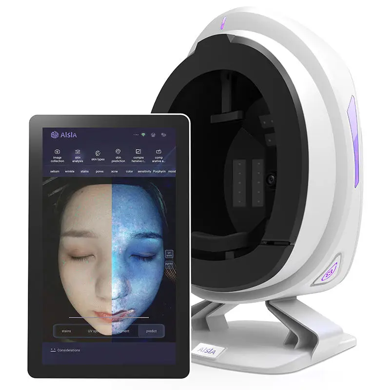 Digital 3d AI  Mirror Intelligent Skin Test Analyzer 36 Million HD Camera Facial Scan Device Face Scanner Skin Analyzer Machine