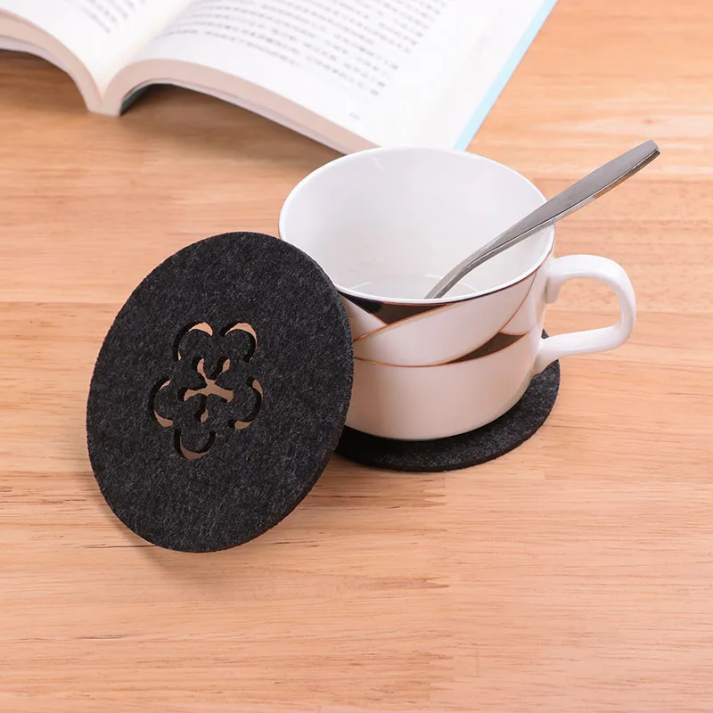 Kitchen Accessories  Dinnerware Custom felt cup mat tableware desktop decoration mat