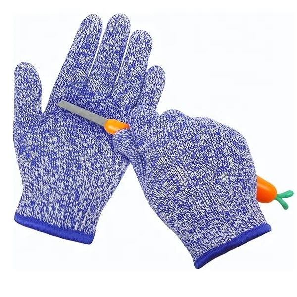Hot Sell High Quality Hppe Glass Fiber Cut Resistant Level 5 Safety Work Gloves For Industry Kitchen
