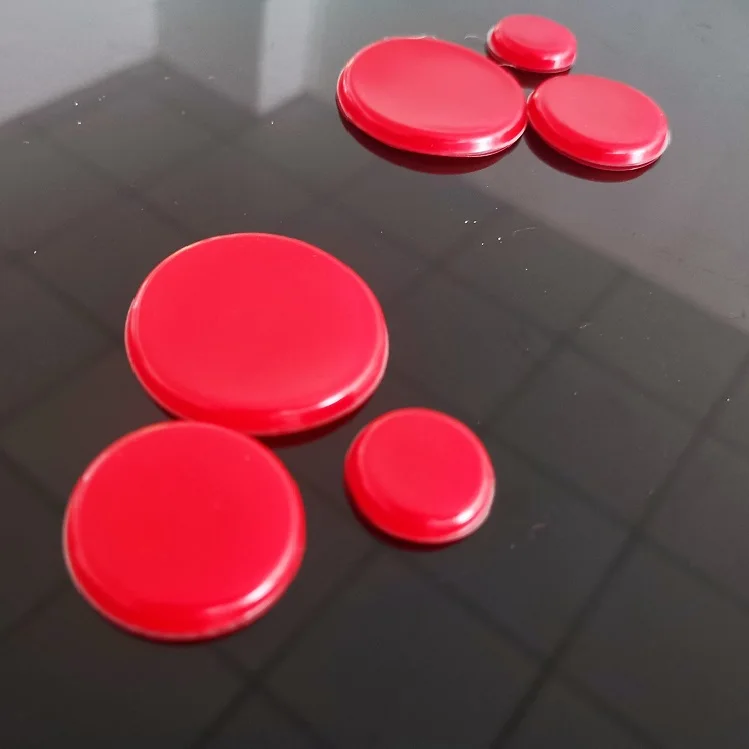 WGO Customized Reusable Washable Drum Sticker Snare Drum Mute Pad Synthetic Resin Adhesive Damper Gel Pad Sticker