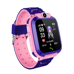 Q12 smart watch kids with Android reloj inteligente alarm waterproof phone call wrist kids smart watch with GPS video SIM card