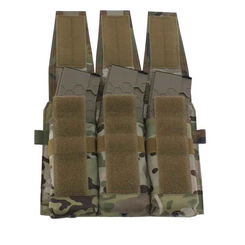 OEM ODM multiple camouflage Molle Magazine Pouch Tactical Vest AVS JPC Vest Triple Magazine Pouch