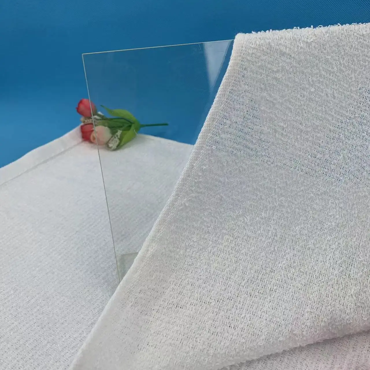 disposable hotel home white thin cotton face hand towel