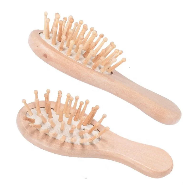 Soft comb Wood Hair Brush Air bag Brush Hair Straightener Wood Brush For Hair Denman