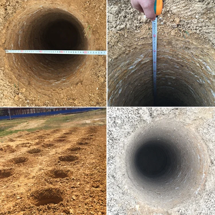 68 cc Folding Tree Planting Digging Machines with Manganese Alloy Drill Bit Hand Push Earth Auger Ground Drill Hole Digger