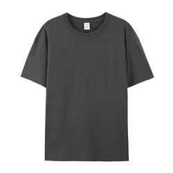 Factory hot sale  wholesale Custom logo Solid color plain blank 180gsm mens t shirt for 100% cotton