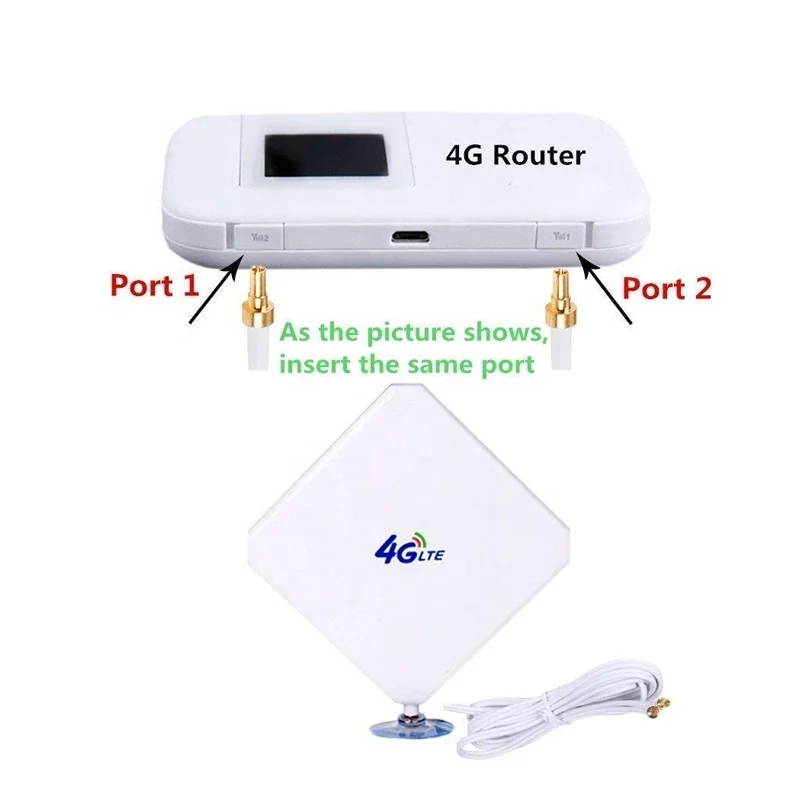 Антенна 35dbi dual CRC9/TS9/sma-male 4g однопанельный усилитель lte mimo Wi-Fi