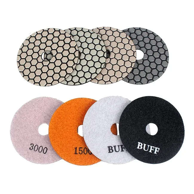 100MM Resin Bond Diamond Dry Flexible Floor Polishing Pads Sanding Disc Grinding Disc for Granite Marble