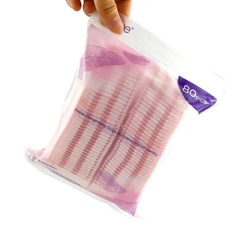 Wholesale hot sale Custom design High Absorbency Disposable 5x6CM Cosmetic Cotton Pads