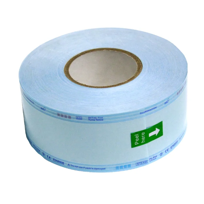 all size medical grade flat reels roll customized heat sealing sterilization pouches