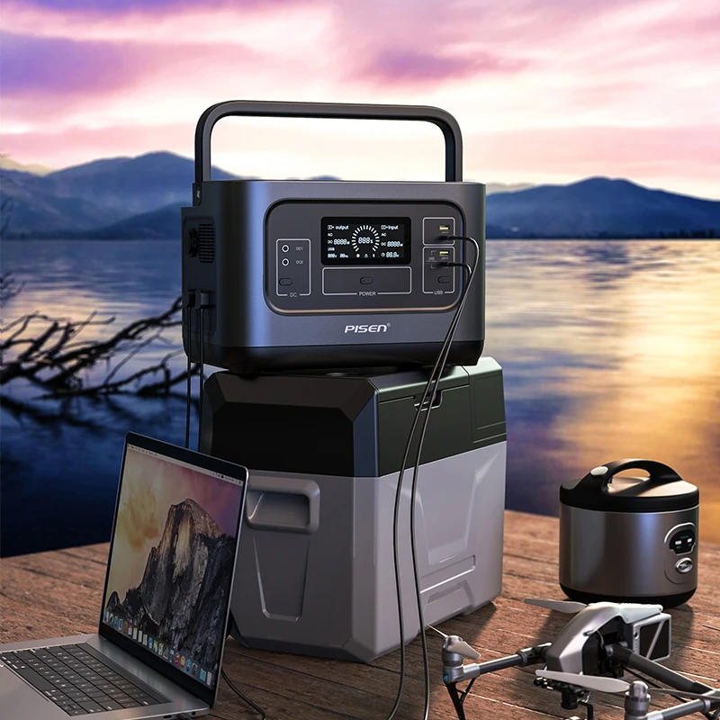 New Solar Power Generator 45000mAh/22.4V 1008Wh Energy Storage outdoor Mobile Lithium Battery Fast Charging Power Station 1000W