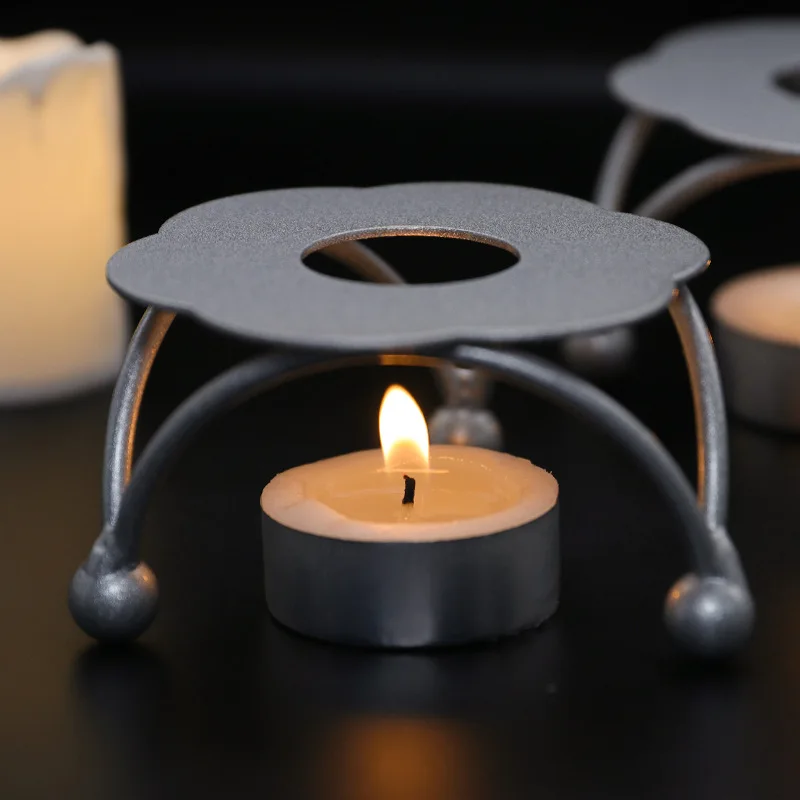 Triangular Iron Flower Shaped Lacquer Wax Melting Furnace for DIY Manual Account Envelope Sealing Craft Supplies Wax Factories