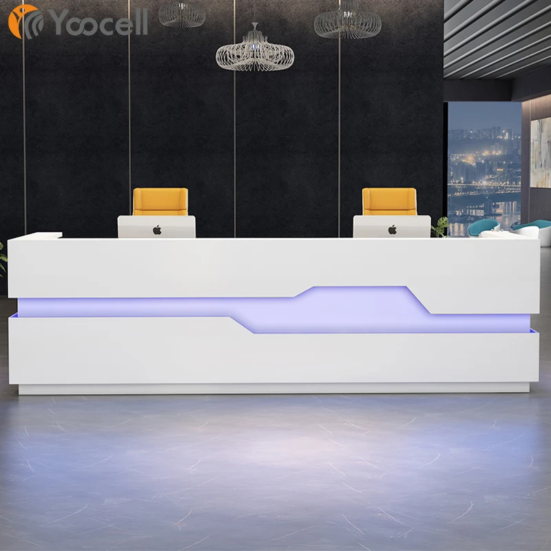 Yoocell Wholesale price Beauty salon furniture modern design reception desks customized size