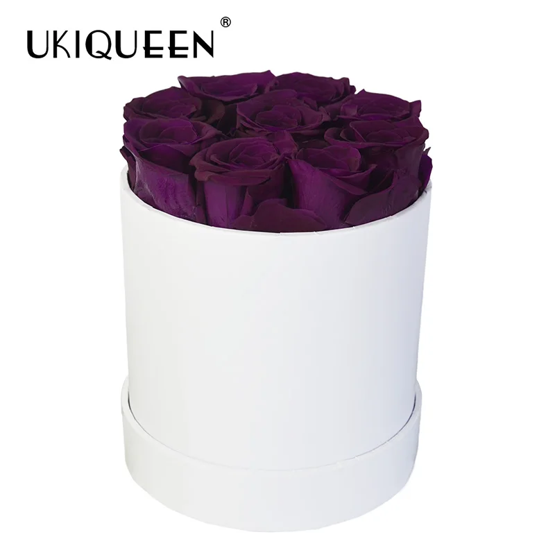 Вечная розовая вечная долговечная консервированная коробка для розы Ukiqueen