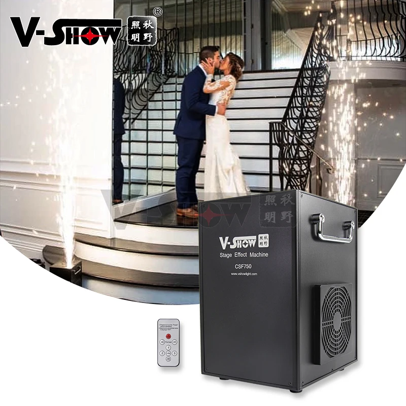 V-Show 1pc 750w Cold Spark Machines Smoke Machines Big Sparklers Wedding Firework Machine  For Part Wedding
