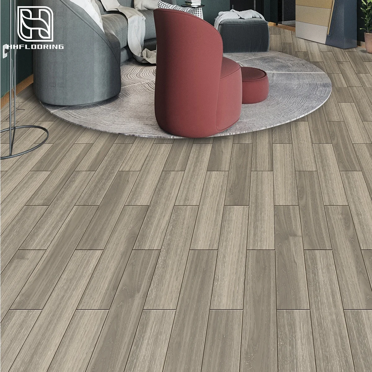 Glue Down Self Adhesive Wpc Vinyl Flooring Plastic Modern Flooring Rigid Core Luxury Indoor PVC Vinyl Flooring Tiles 12 by 24