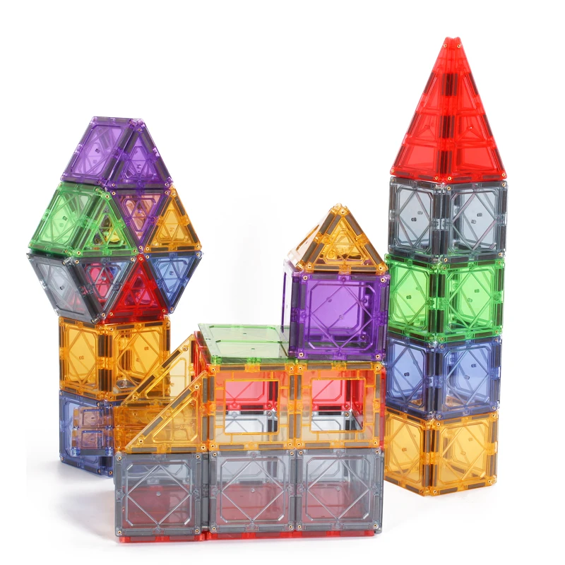 New Design Magnetic Plastic Building Blocks Tile Letters Building Toys for Children