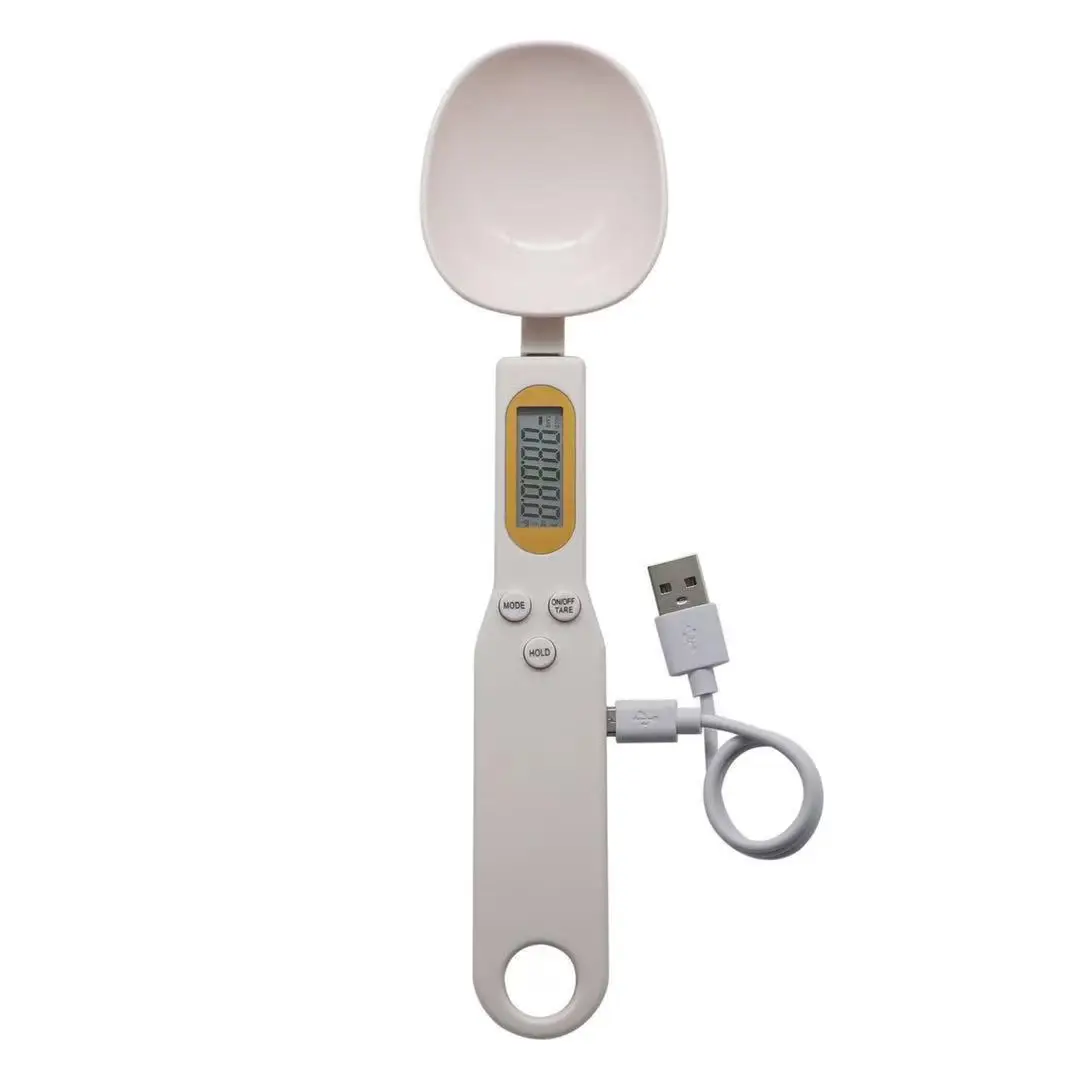 Portable 500g 0.1g Electronic Weighing Spoon Kitchen Measuring Spoon Measuring Cup Spoon Scale Mini Kitchen Scales Baking Suppli