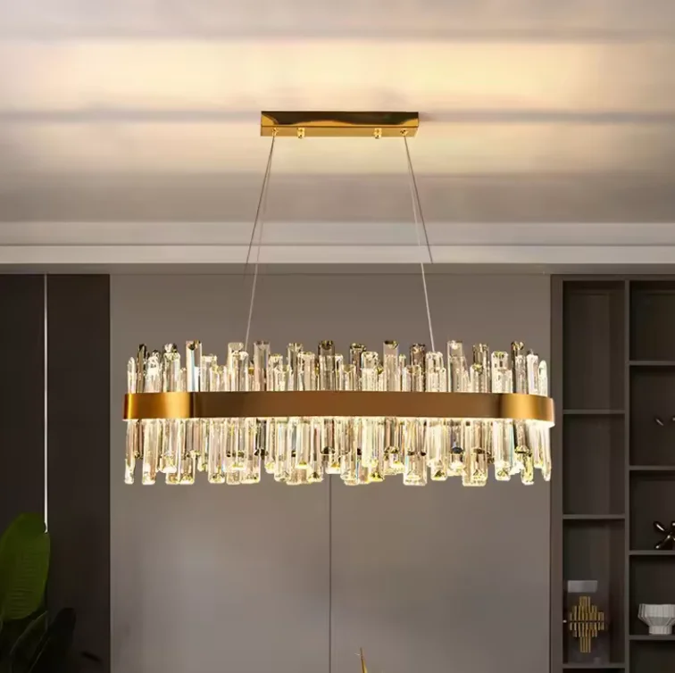 Zeal Lighting Contemporary gold pendant lighting fixtures led ceiling k9 crystal modern chandeliers