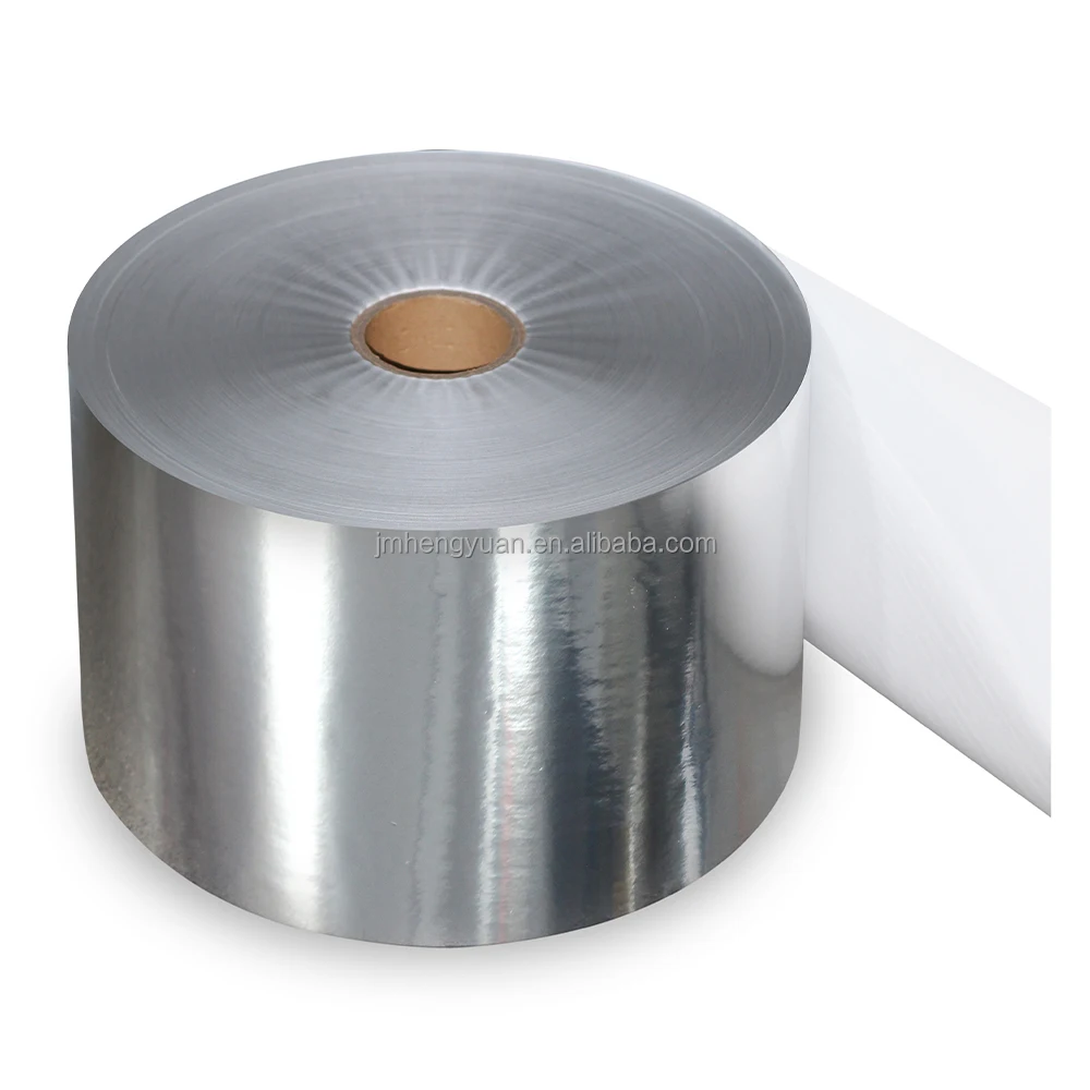 Factory 50um Metailze BOPP Bright SliverJumbo Label Material Polypropylene Sticker PP Label Stock Jumbo PP Sliver Label