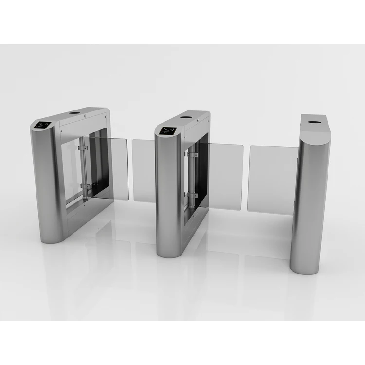 Manufacturer Supplier Hot Selling Rfid Card Or Barcode Ticket High Quality With High Speed Swing Barrier Turnstile For Office