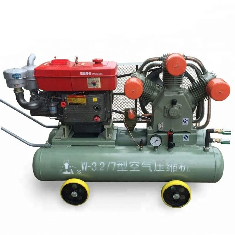 China supplier 20HP diesel engine mining piston air compressors compressor for rock drill
