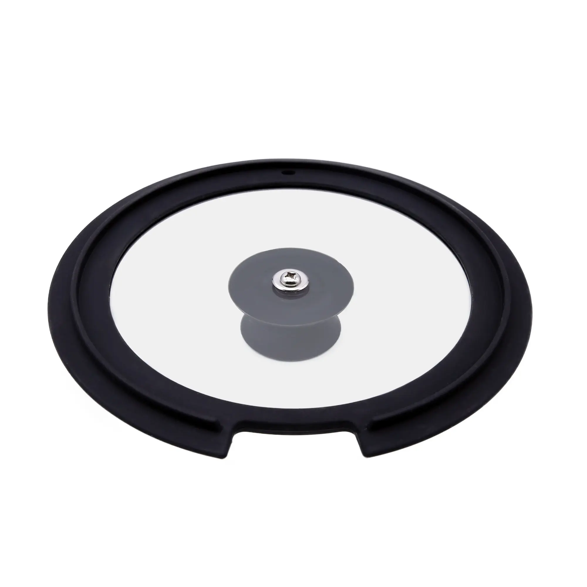 20cm Silicone Glass Overflow Plug Notched Pot Cover for Cooking Essential Cookware Part