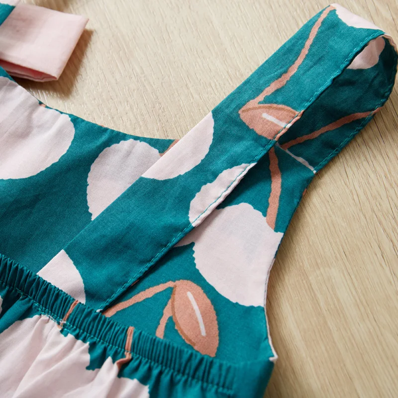 Новое летнее платье для девочек, платье для девочек без рукавов, футболка + шорты комплект из 2 предметов комплекты детской одежды