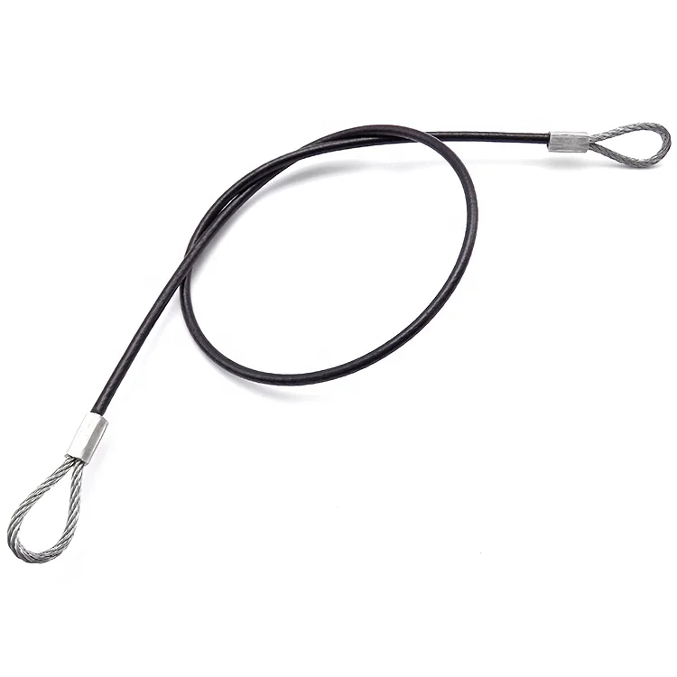 High quality customization Steel Rope with Aluminum Stainless Copper Stamped Ferrules Loop Ends
