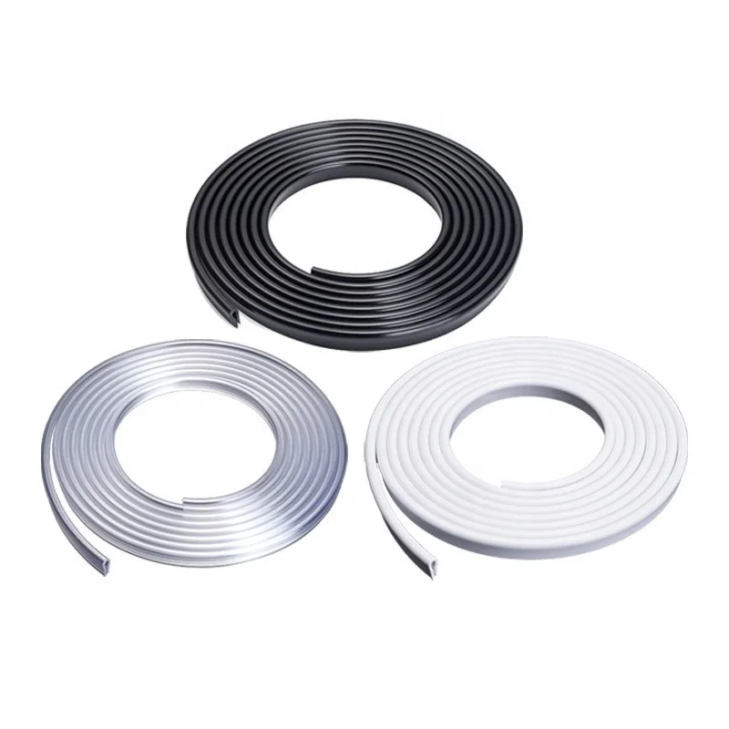 Car door edge guards, 16Ft PVC U shape Sealed Door edge protection, Clear Anti-Collision Protector Strips Guards