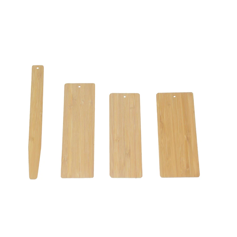 Factory Wholesale Bamboo Wooden Bookmarker Decorating Craft Marker