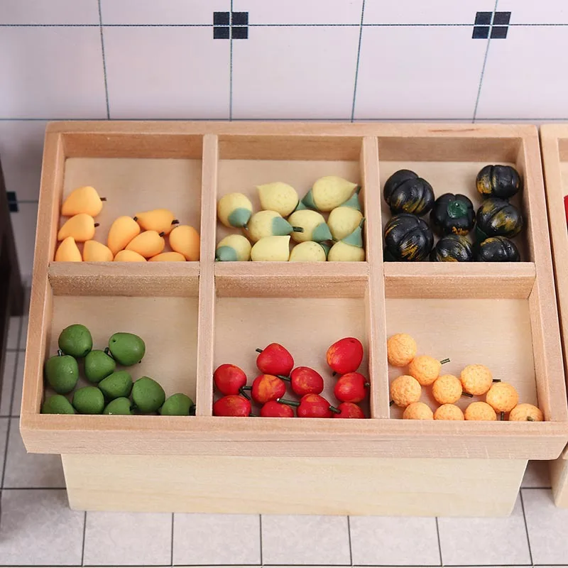 Miniature Food Play Simulation Clay Mini Fruit Model 1:12 Doll House Diy Decoration Toys