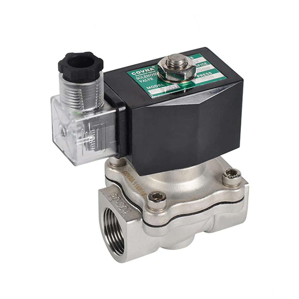 COVNA Solenoid Valve Manufacturer 2 Way 12V 24V Electric Air Water Solenoid Valve