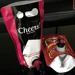 aluminum foil bag in box for  drink coffee