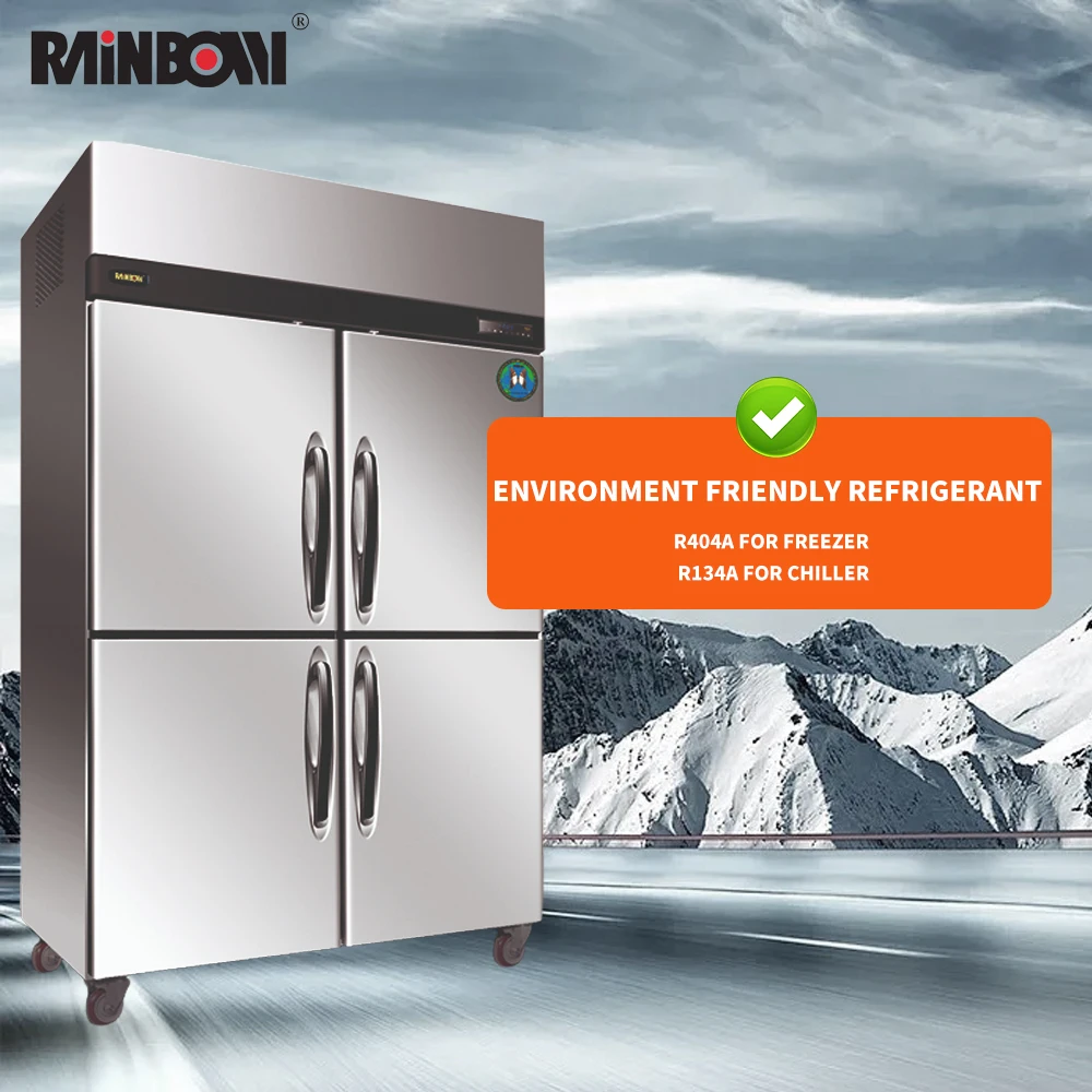 Redbowl заводской производитель высокое качество вертикальная морозильная установка сверхмощные ролики холодильники морозильные камеры коммерческие
