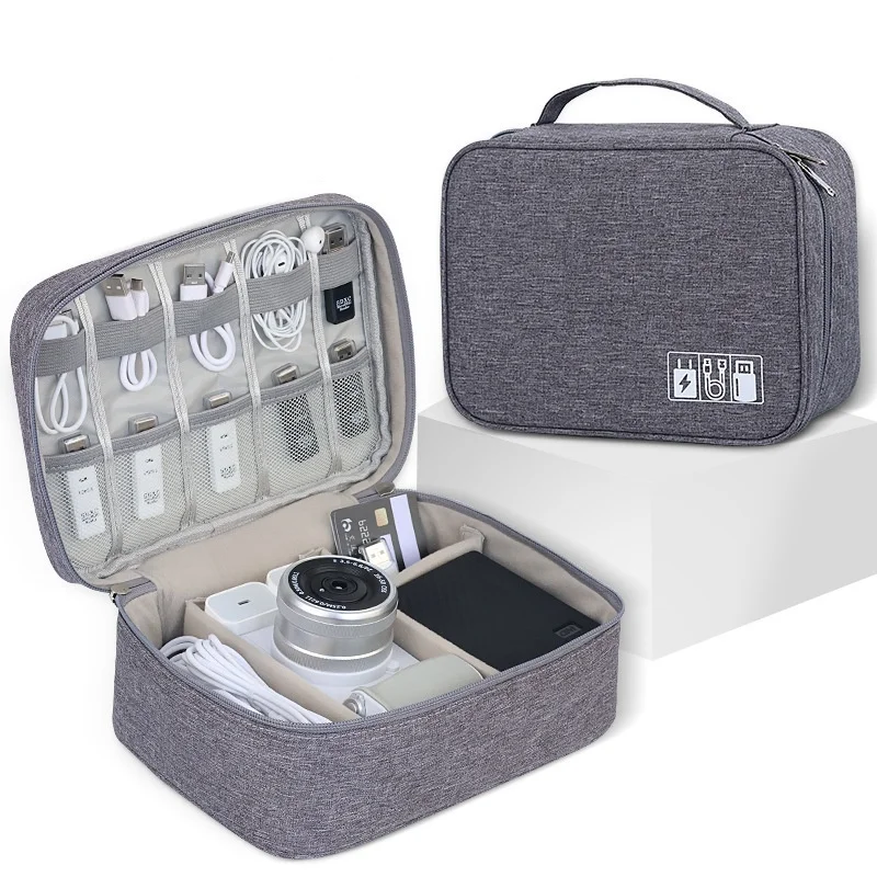 Multi-functional Travel Digital Bag Waterproof Charging Charger Headset Data Cable Storage Bag  Travel  Storage Organizer Bag