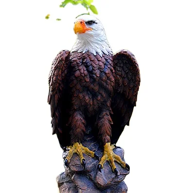 Simulation Eagle Courtyard Villa Home Crafts Animal Resin Ornament Sculpture Outdoor Garden Decorations