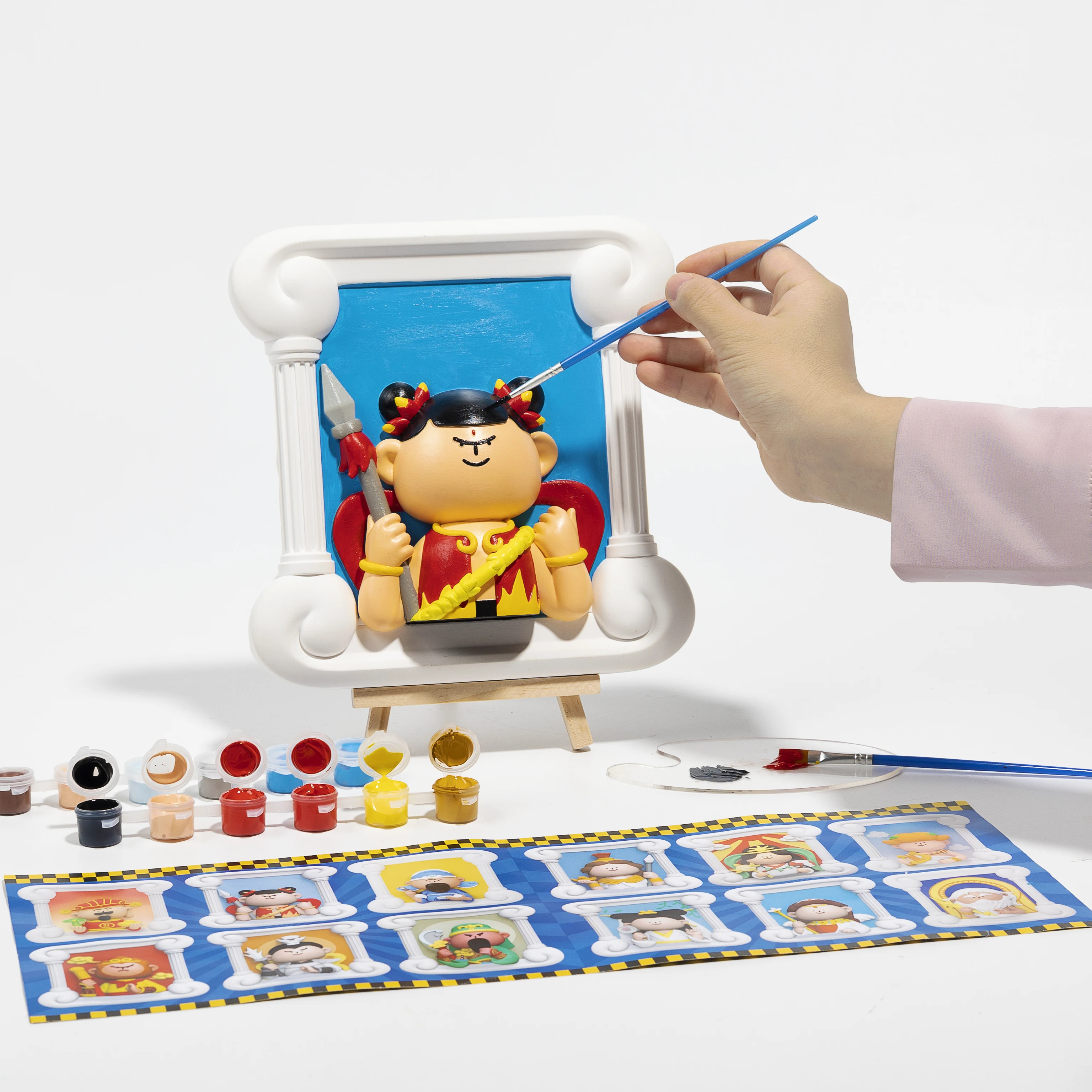 2024 new 3D customizable gypsum doll drawing Plaster Handmade arts craft diy toy children Kid entertainment kit as gift for girl